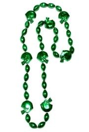 36in Metallic Green Helmet / Football Beads