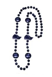 36in Metallic Navy Blue Baseball Cap/ Baseball Beads