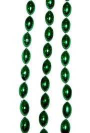 18mm 38in Green Football Beads
