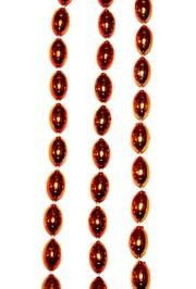 18mm 38in Orange Football Beads