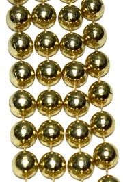 72in 18mm Round Metallic Gold Beads