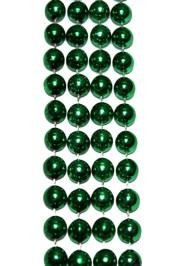 12mm 48in Metallic Green Beads