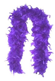 Purple Feather Boas