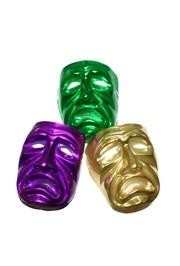 9in x 7in Purple Green Or Gold Tragedy Adult Full Face Mask 