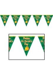 10in x 12ft Happy St. Patrick's Day Pennant Banner 