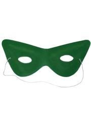 7.5in x 3.5in Green Velvet Cat Eye Mask