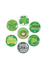 1in Mini St. Patrick's Day Button Assortment 