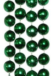 10mm 33in Round Metallic Green Beads 