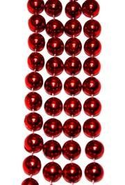14mm 48in Metallic Red Beads