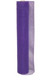Purple Plain Mesh Ribbon Netting 