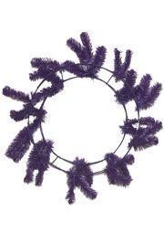 46 Tips Purple Elevated Work Wreath Form 