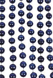 10mm 42in Metallic Navy Blue Beads