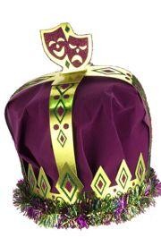 8in Wide x 10in Tall Mardi Gras Royal King Crown
