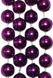 10mm 33in Metallic Purple Beads