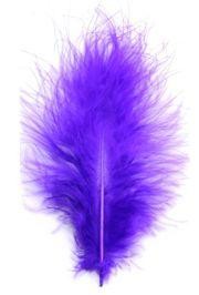 3in-7in Long Purple Craft Feathers 