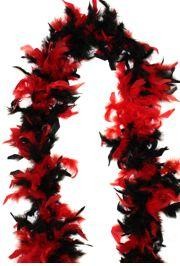 Black/ Red Feather Boa