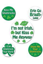 St Patrick's Day Humorous Saying Party Buttons