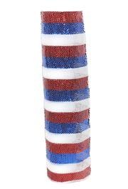 For your Patriotic event or 4th of July we can help with decorations - metallic blue ribbon, metallic red mesh ribbon, or red white and blue netting. 