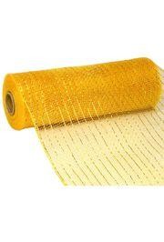10in Wide x 30ft Long Poly Mesh Roll: Metallic Gold