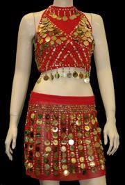 Red Belly Dancing Set 