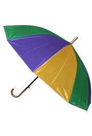 21in Long Nylon Mardi Gras Umbrella w/ Plain Edge