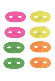 Neon Half Masquerade Masks