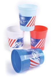 12oz Plastic Patriotic Cups