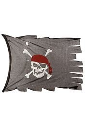 44in x 28in Cotton Creepy Cloth Pirate Flag