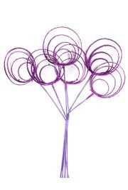 18in Tall Purple Metallic Glittered Decorative Spray 