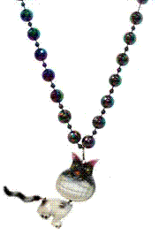 Bobble Beads: Black Cat 