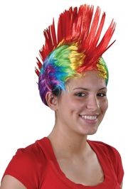 Rainbow Mohawk Wig 