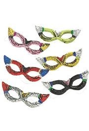 Sparkling Sequin Rainbow Masquerade Masks