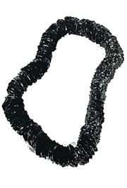 36in Black Poly Leis