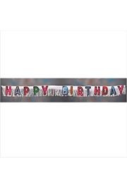 10in Wide x 9ft long Happy Birthday Paper Banner