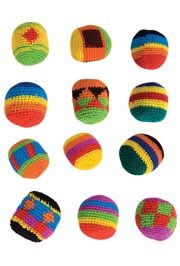 2in Woven Kickball Assorted Color and Designs