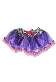 Purple/ Pink/ Black and White Color Tutu Skirt Adult Size