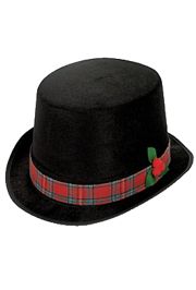 Polyester Christmas Caroler Top Hat