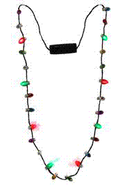 33in Holiday LED Bulb Necklace