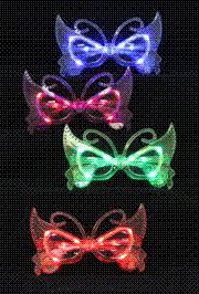 Light Up Butterfly Shaped Glasses