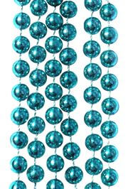 7mm 33in Metallic Aqua Beads 