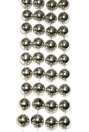 12mm 48in Metallic Silver Beads