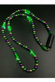 33in Mardi Gras Flashing Necklace