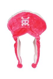 22in Pink Plush Pirate Hat