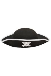 3in Tall x 12in Long x 11in Wide Adult Pirate Hat 