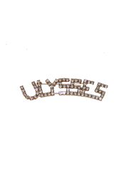 ULYSSES Rhinestone Gold Pin/ Brooch