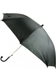 18in Long Nylon Black Umbrella w/ Plain Edge